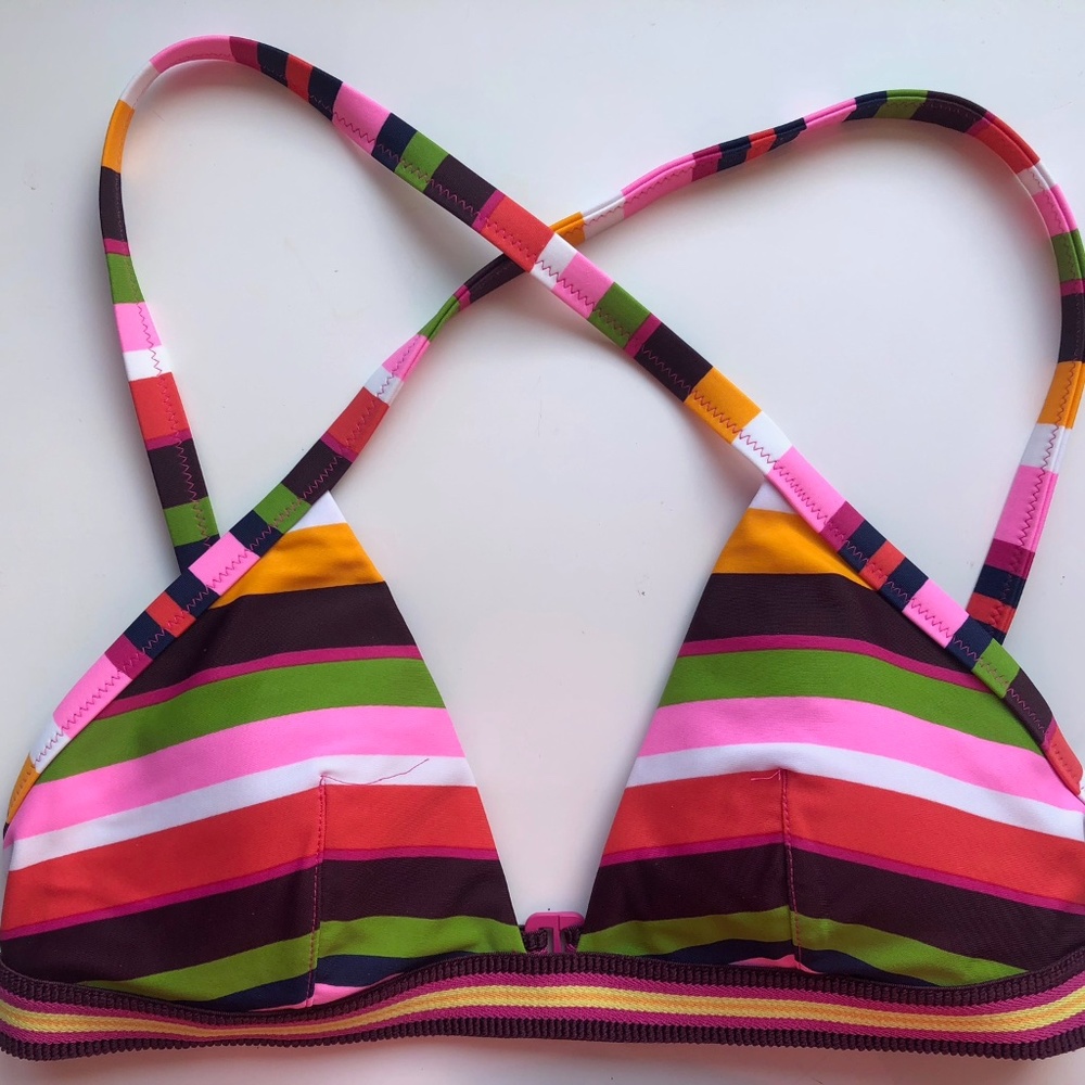 AERIE striped swim top